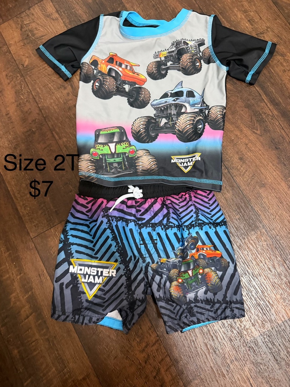 Monster Jam Boys' Two-Piece Swim Set - Multicolor